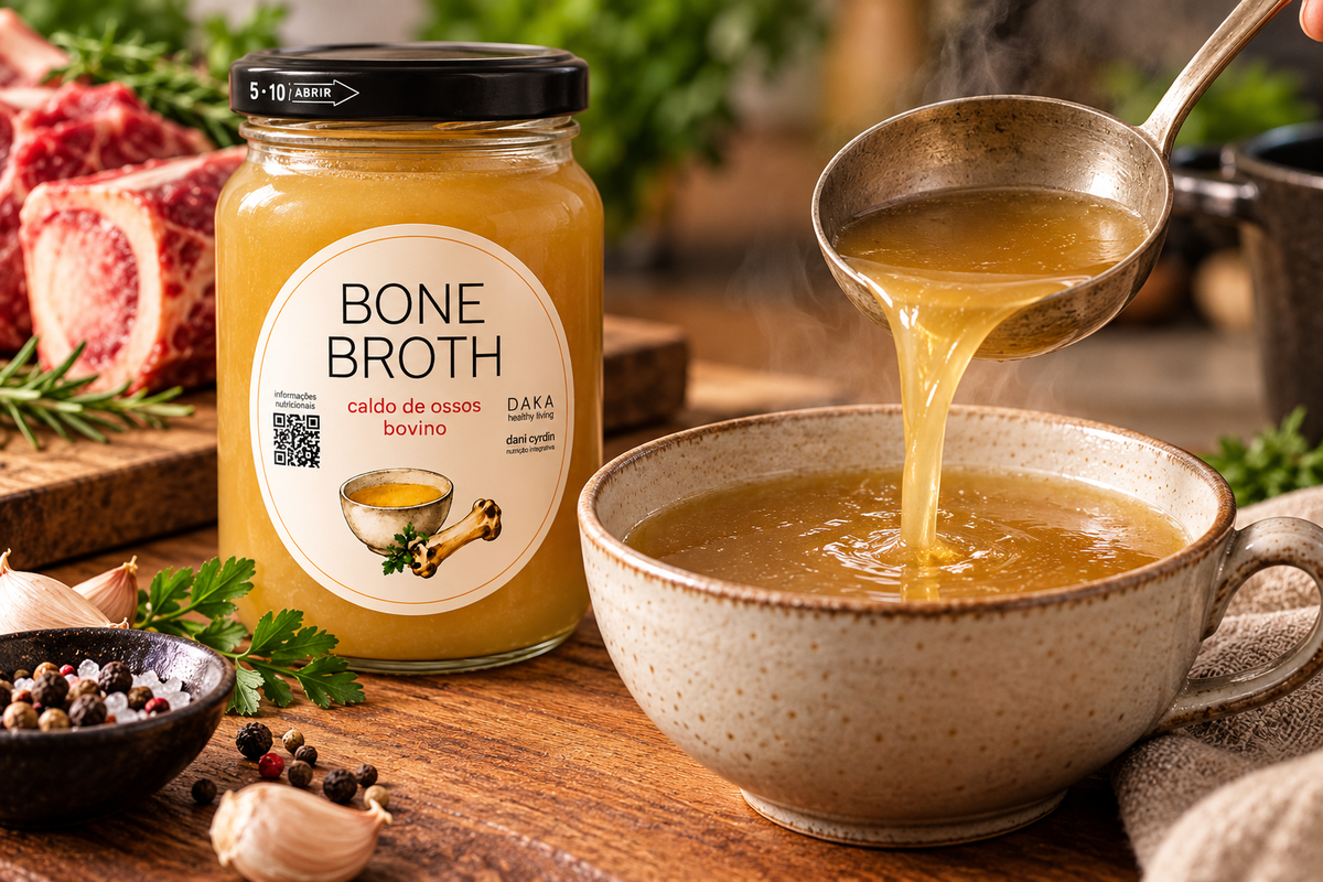 Caldo de Ossos Bovino | Kit 3 Potes de 180ml
