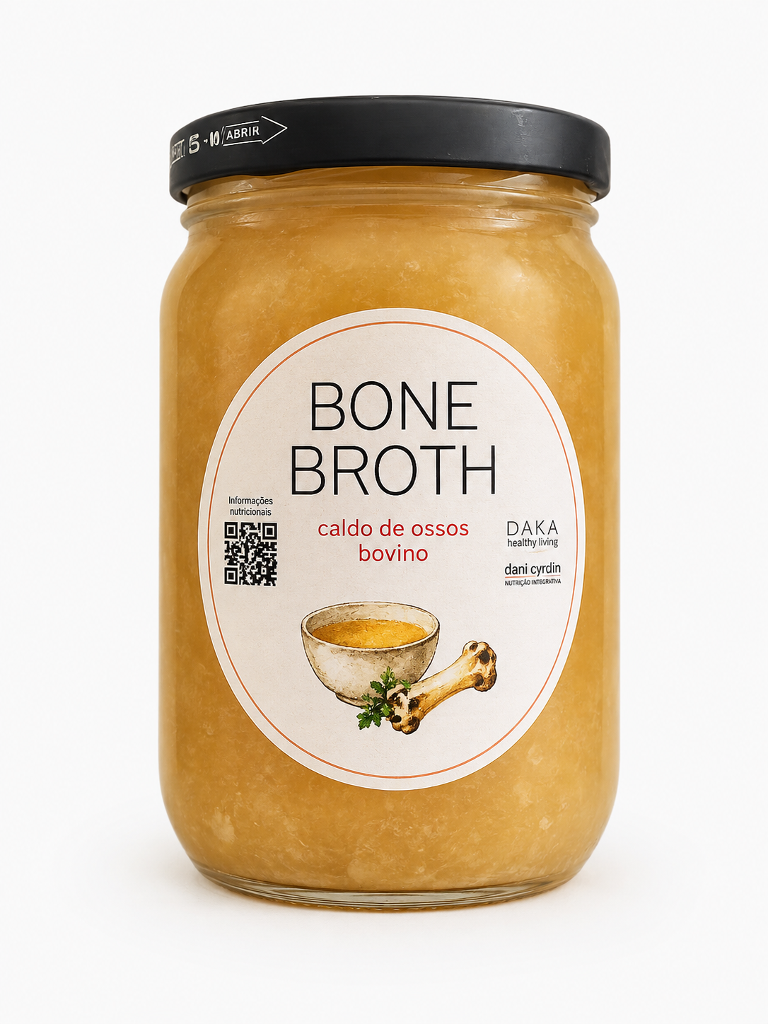 Caldo de ossos Bovino - Kit com 7 potes de 200ml cada