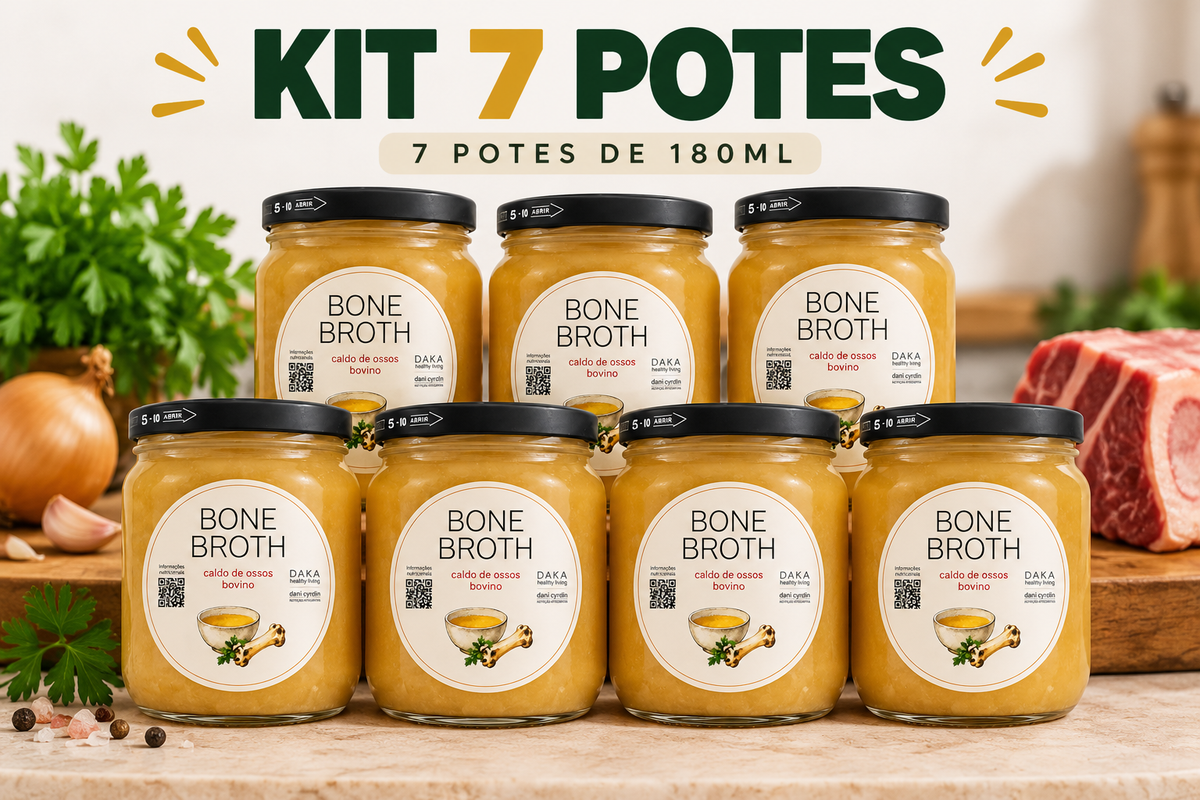 Caldo de Ossos de Frango | Kit 7 Potes de 180ml
